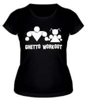 Женская футболка getto workout  фото