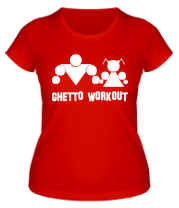 Женская футболка getto workout  фото