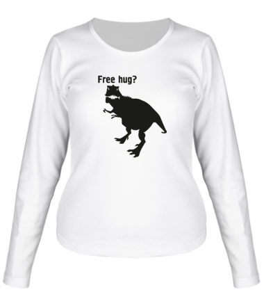 Женская футболка длинный рукав Free hug?