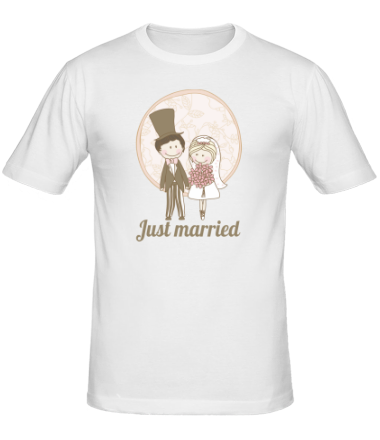 Мужская футболка Just married (Молодожены)