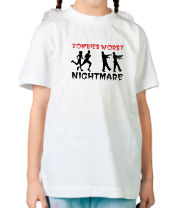 Детская футболка Zombies  worst nightmare фото