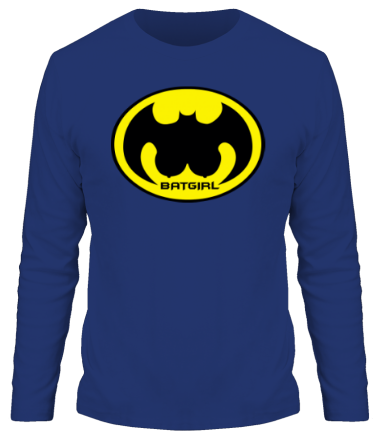 Мужская футболка длинный рукав Batgirl