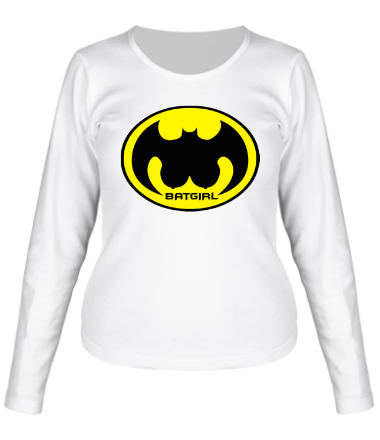 Женская футболка длинный рукав Batgirl