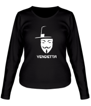 Женская футболка длинный рукав Vendetta (Гай Фокс) фото