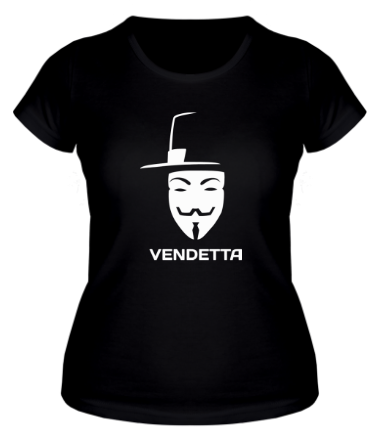 Женская футболка Vendetta (Гай Фокс)