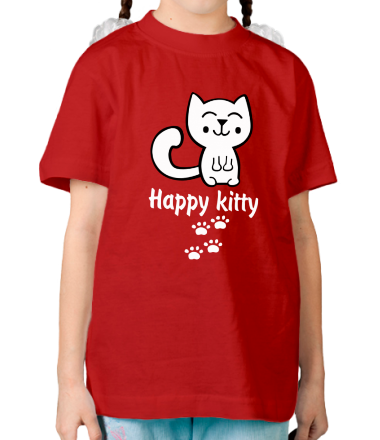 Детская футболка Happy kitty