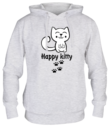 Толстовка худи Happy kitty