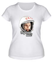 Женская футболка Гагарин фото