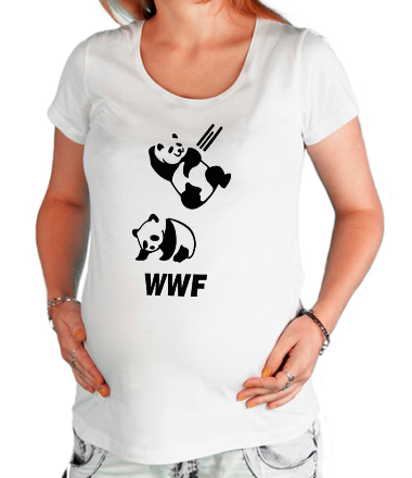 Футболка для беременных Панда WWF Wrestling Challenge