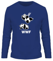 Мужская футболка длинный рукав Панда WWF Wrestling Challenge фото