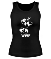 Женская майка борцовка Панда WWF Wrestling Challenge фото