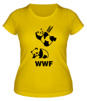 Женская футболка Панда WWF Wrestling Challenge фото