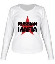 Женская футболка длинный рукав Russian mafia фото