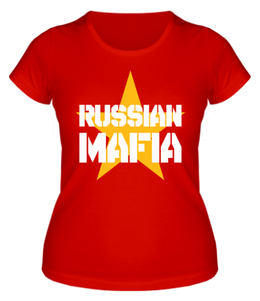 Женская футболка Russian mafia