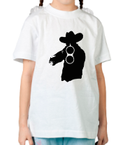 Детская футболка Охотник с двухстволкой фото