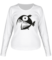 Женская футболка длинный рукав Рыба фото