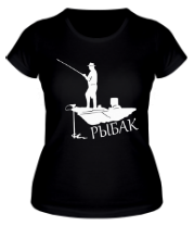 Женская футболка Рыбак фото