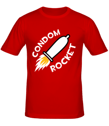 Мужская футболка Condom Rocket