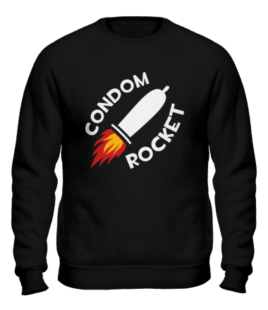 Толстовка без капюшона Condom Rocket