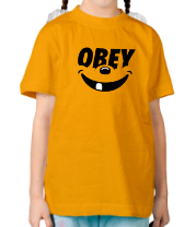 Детская футболка Funny Obey фото