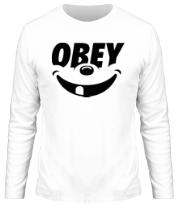 Мужская футболка длинный рукав Funny Obey фото