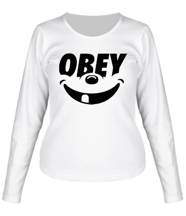 Женская футболка длинный рукав Funny Obey