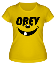 Женская футболка Funny Obey фото