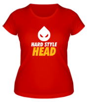 Женская футболка Hard Style Head фото