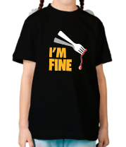 Детская футболка I'm Fine Fork фото