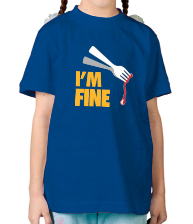 Детская футболка I'm Fine Fork
