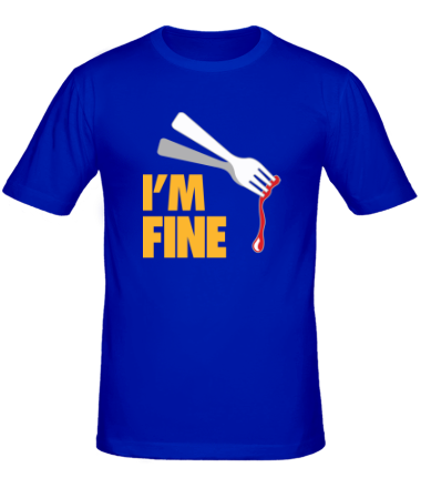 Мужская футболка I'm Fine Fork