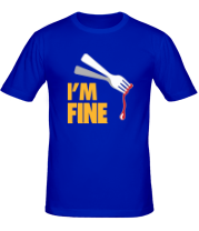 Мужская футболка I'm Fine Fork фото