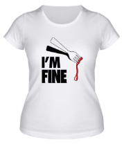 Женская футболка I'm Fine Fork фото