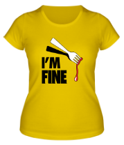 Женская футболка I'm Fine Fork фото