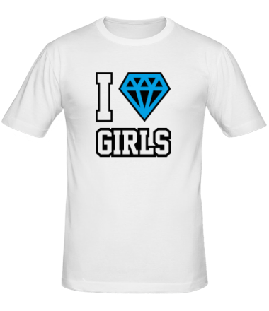 Мужская футболка I Love Diamond Girls