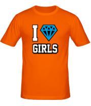 Мужская футболка I Love Diamond Girls фото