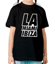 Детская футболка LA Miami Ibiza фото