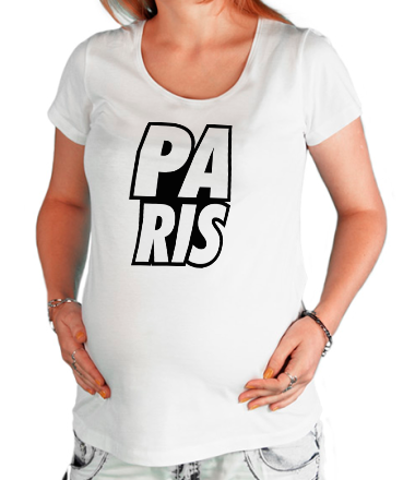 Футболка для беременных Paris Lines