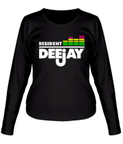 Женская футболка длинный рукав Resident DeeJay фото