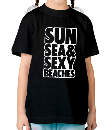 Детская футболка Sun Sea & Sexy Beaches