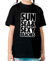 Детская футболка Sun Sea & Sexy Beaches фото