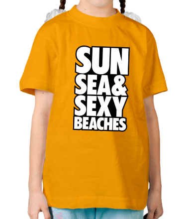 Детская футболка Sun Sea & Sexy Beaches