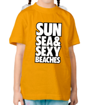 Детская футболка Sun Sea & Sexy Beaches фото