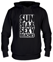 Толстовка худи Sun Sea & Sexy Beaches фото