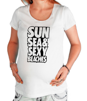 Футболка для беременных Sun Sea & Sexy Beaches фото