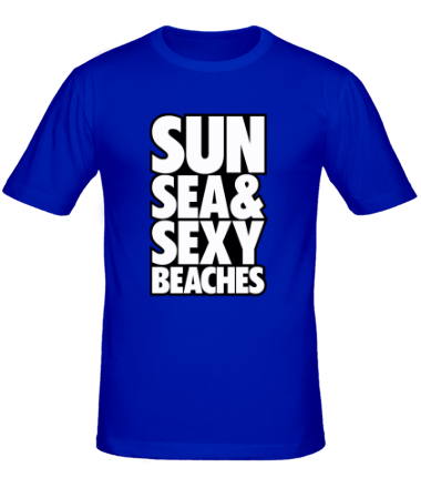 Мужская футболка Sun Sea & Sexy Beaches