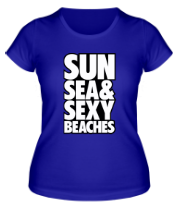 Женская футболка Sun Sea & Sexy Beaches фото