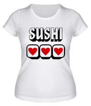 Женская футболка Sushi Love фото