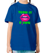 Детская футболка Turn It Down фото