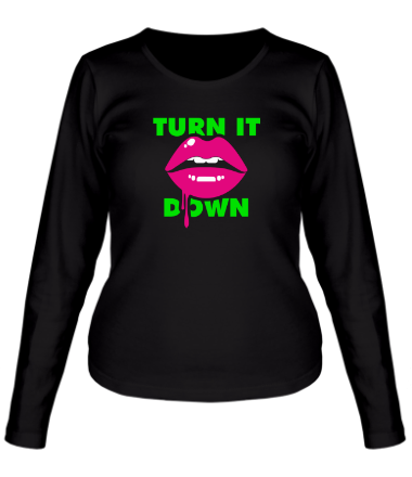 Женская футболка длинный рукав Turn It Down